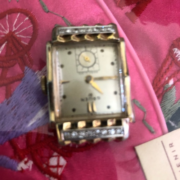 Gruen Antique Water 10k gold filled Bezel. Genuine Diamonds 💎 - Picture 6 of 13